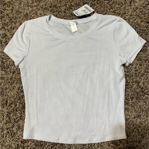 Cropped Fitted White Tee